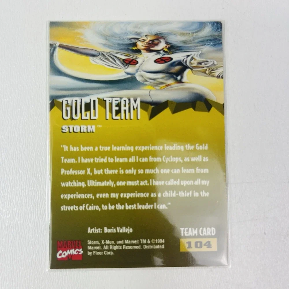 1995 Fleer Ultra‎ Marvel X Men Gold Team 104 Storm Card